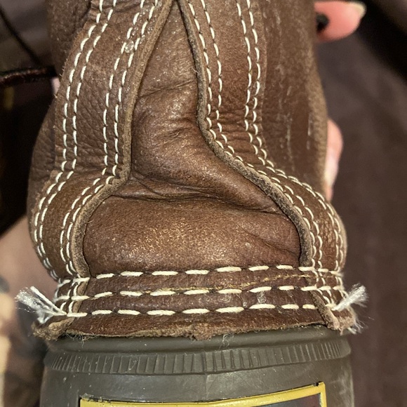 LL Bean Duck Boots 10” shearling lined size 7 women’s, with Sherpa insoles - Picture 9 of 11